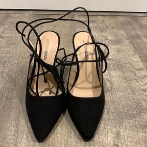 Fashion Nova “Know What I Want” pumps.